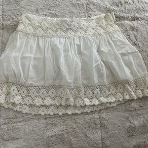 Blue Asphalt White mini skirt - perfect as a bathing suit cover up